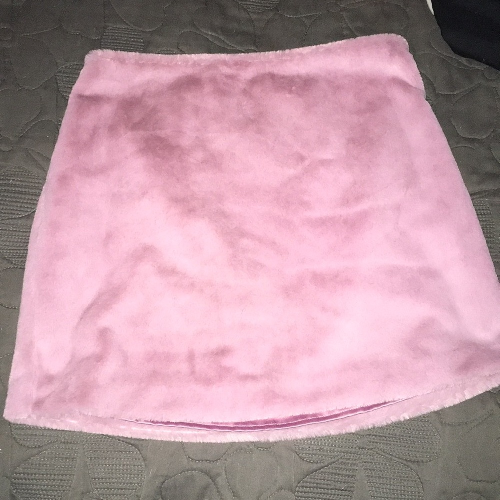 Faux fur skirt